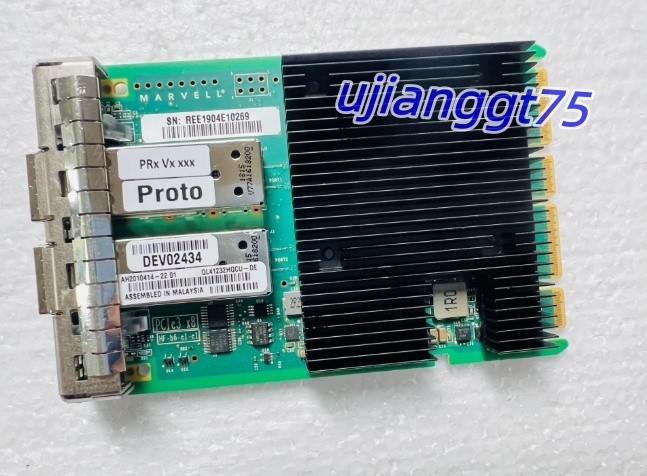 Qogic QL41232HQCU-DE Dell 0NP0K8 10G 25G SFP+ Dual Gigabit Fiber Network Card