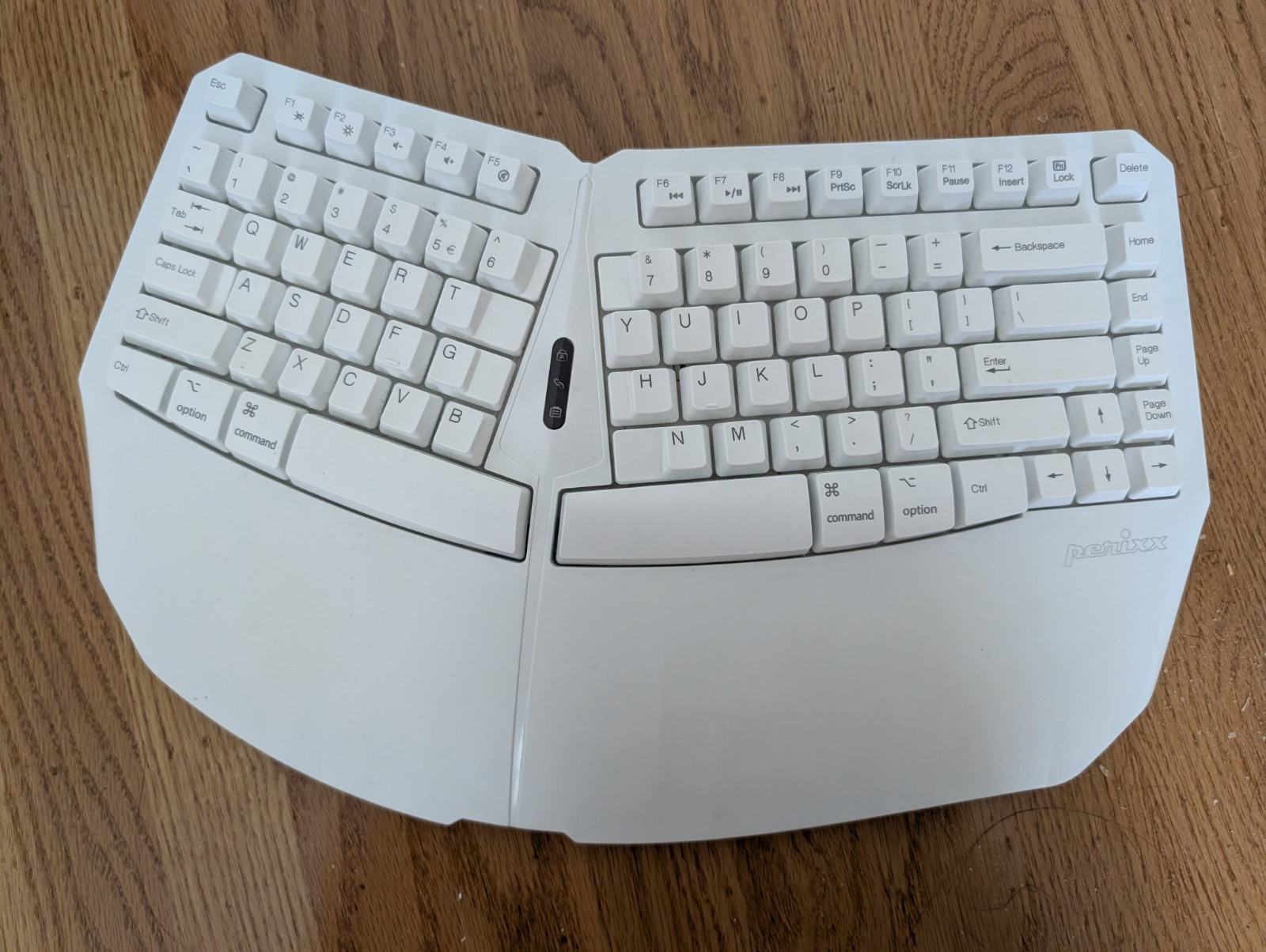 Perixx Mini Wireless Ergonomic Split Keyboard White Bluetooth WORKS GREAT