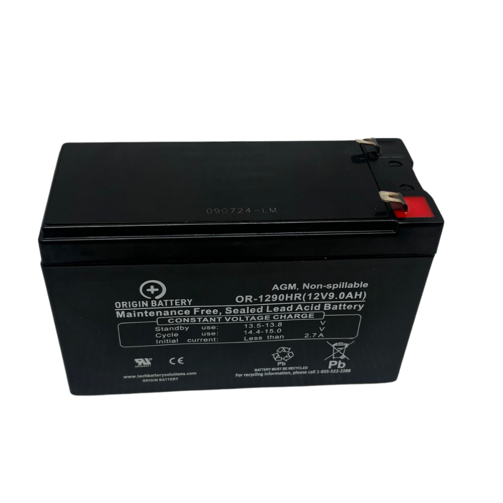Origin OR-1290 12V 9AH SLA AGM Battery F2 Terminal High-Rate (3-Pack)