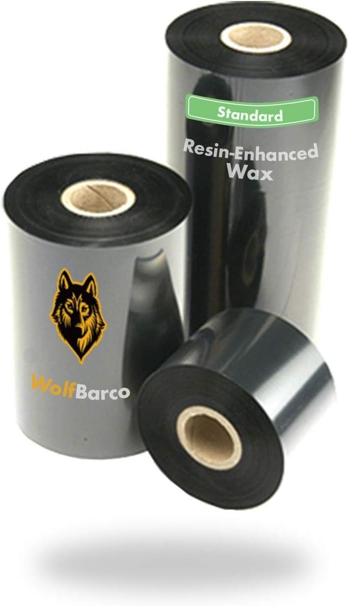 Wolfbarco 24 Rolls 4.33" x 1476' (110mm x 450m) General Purpose #3555V R2