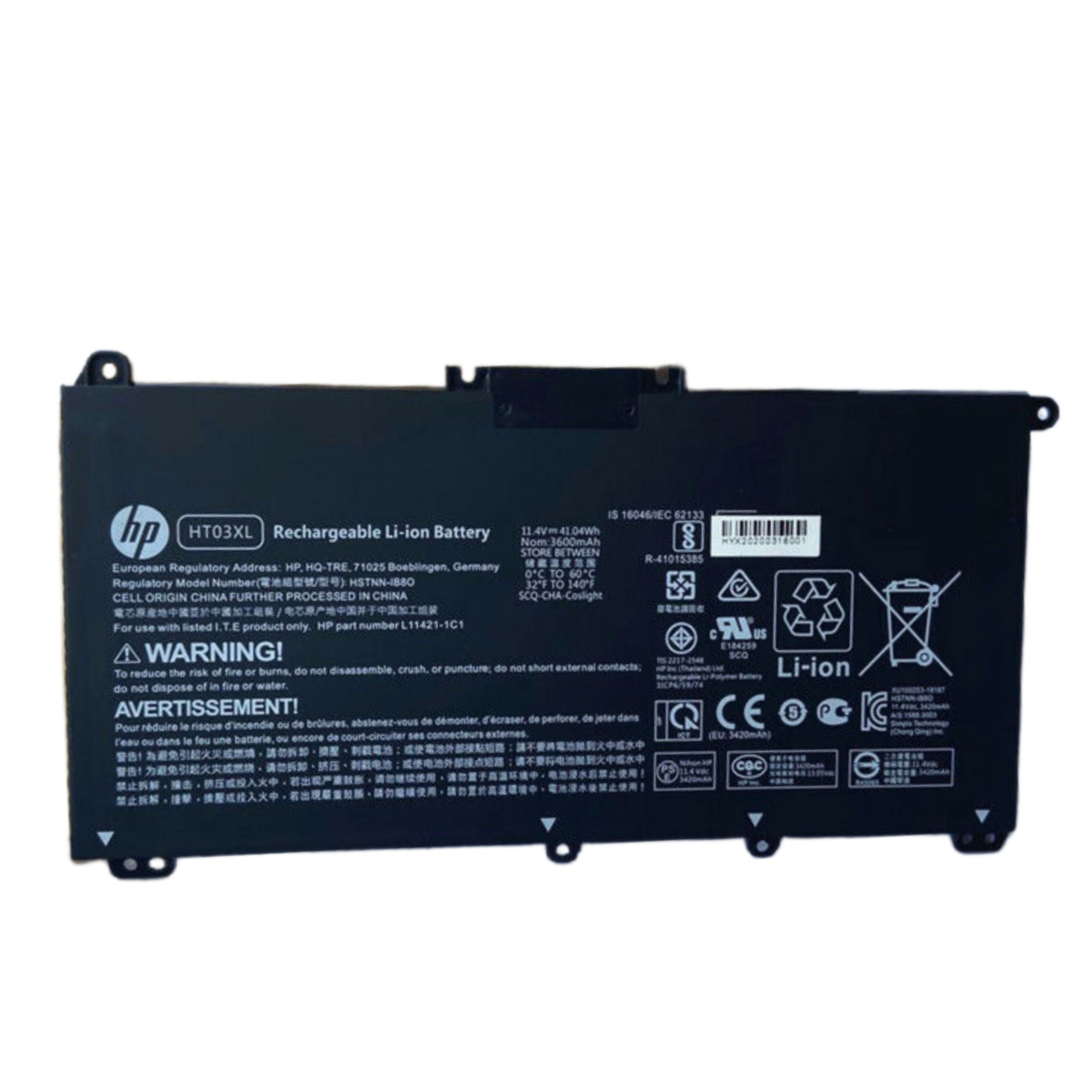 New Genuine OEM HT03XL Battery for HP Pavilion L11421-2C2 L11119-855 15-CS 15-DA