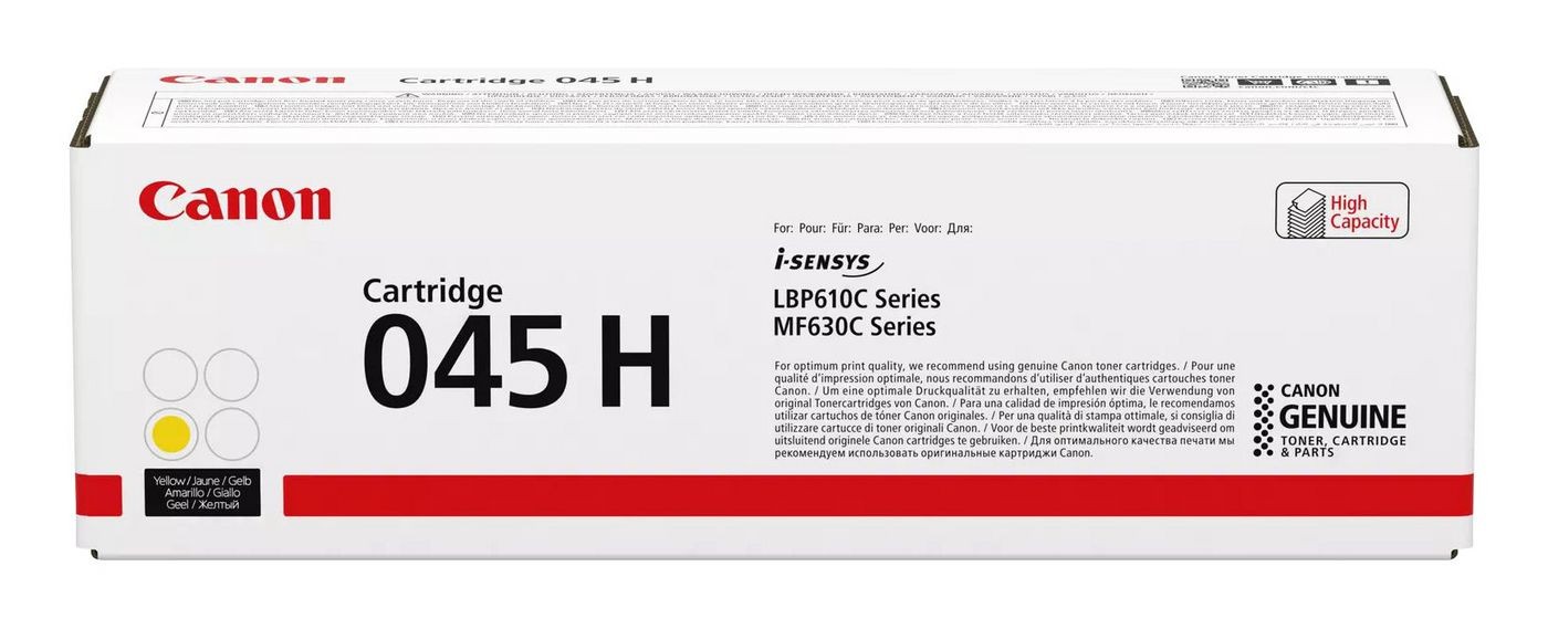 Canon 1243C002 Toner Cartridge 045 H Y Yellow ~E~