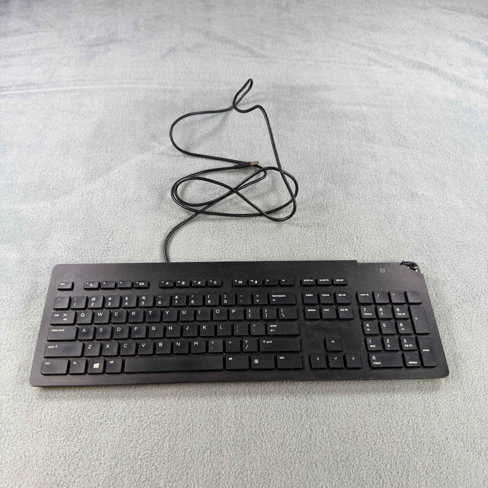 HP Smart Card Keyboard TPC-C001K Wired USB Black 911502-001 911725-001