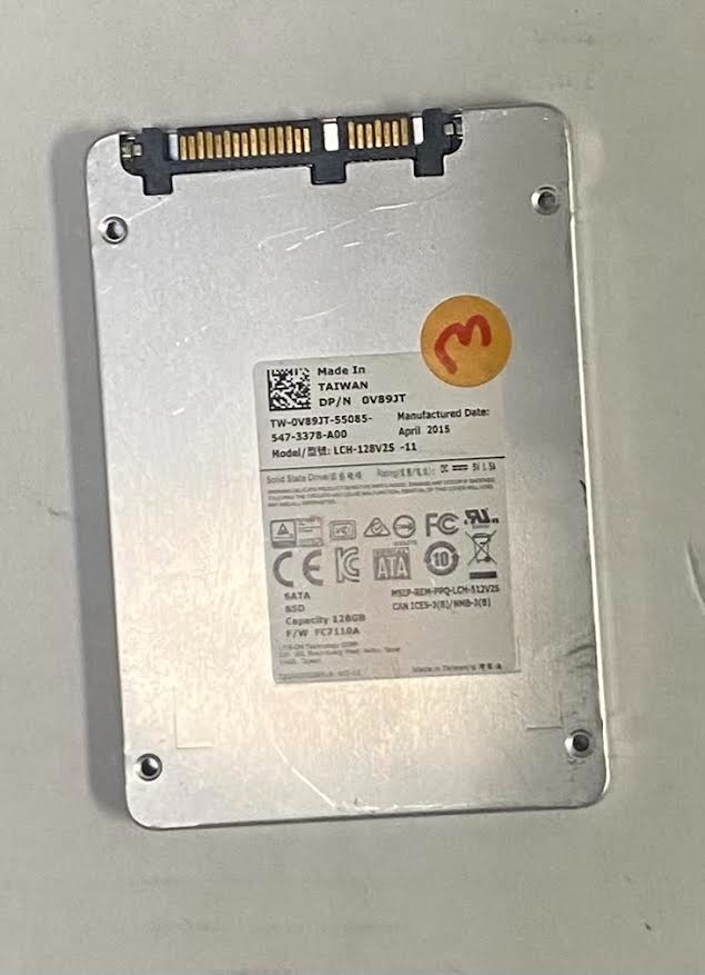 Dell OEM 128GB SATA III 2.5" SSD | 0V89JT | LCH-128V2S | Lite-On