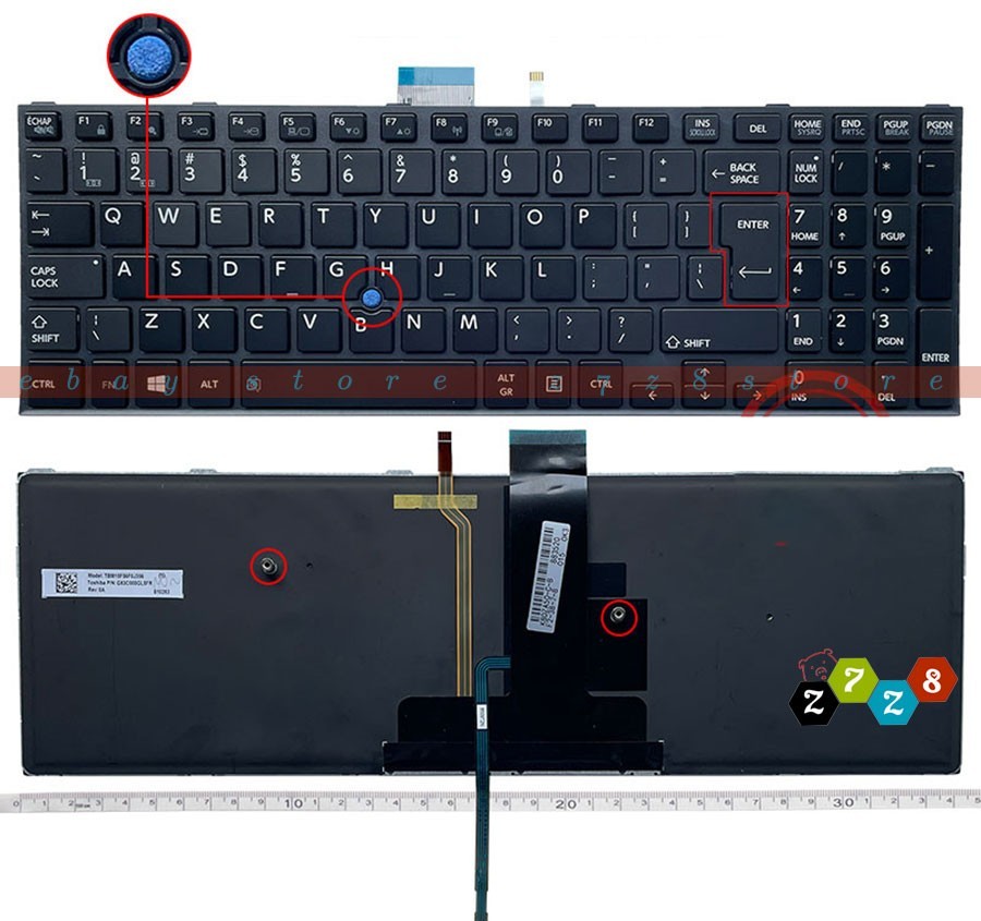 New Toshiba TECRA A50-C Z50-C C50-C Satellite-Pro R50-C Keyboard UI Backlit
