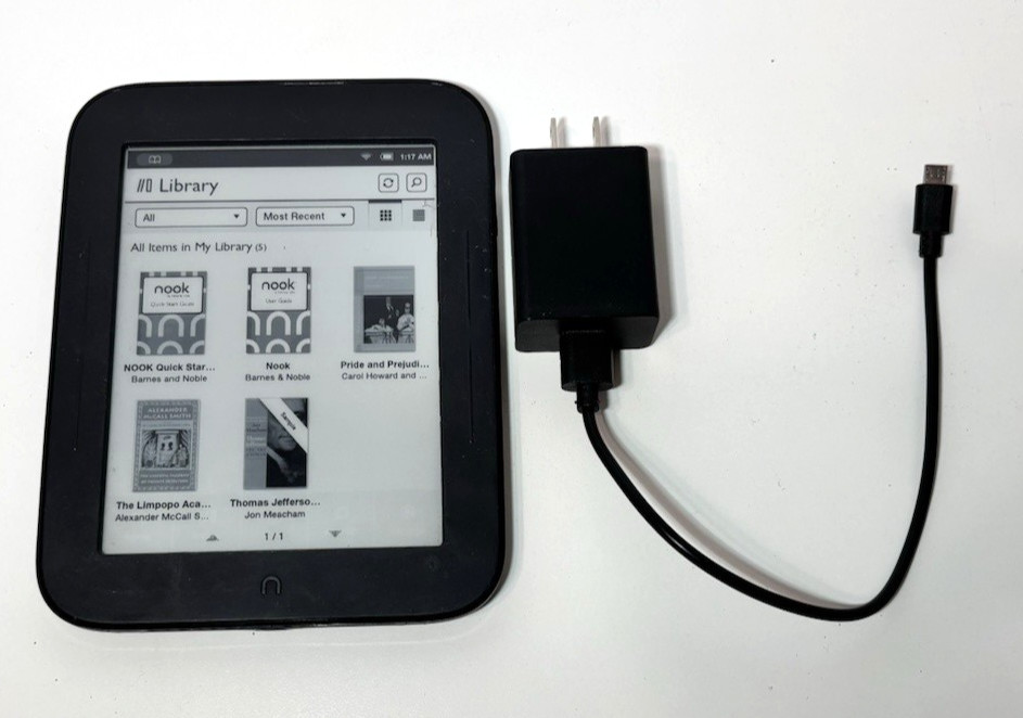 Nook Reader Barnes And Noble Model: Bnrv300 Used Tested