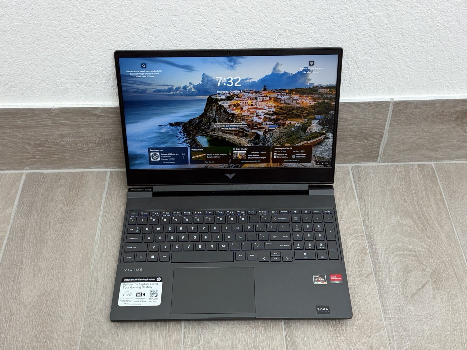 HP Victus 15-FB2063DX 15.6" Ryzen 5 7535HS Radeon RX 6550M 8GB RAM 512GB NVMe