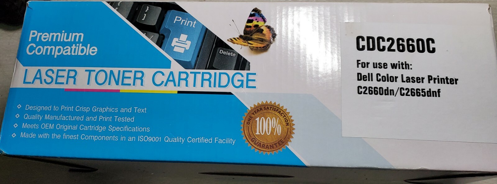 C2660 Compatible USAA Toner Cartridge for Dell Laser C2660dn (color black)