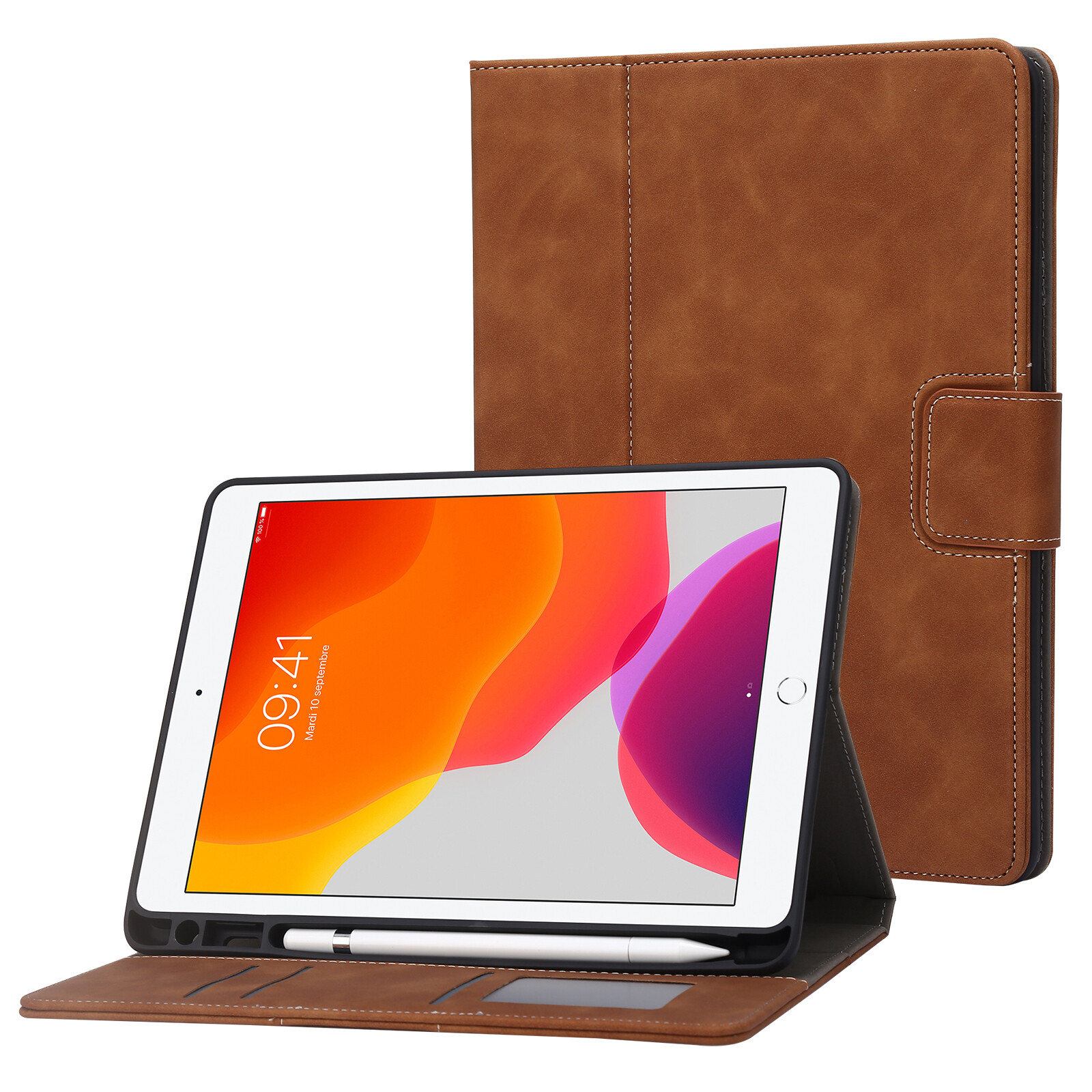 Leather Flip Stand Cover Case for iPad (A16)/10/9/8/7/6/5th Gen Air 1-5 Pro 11"