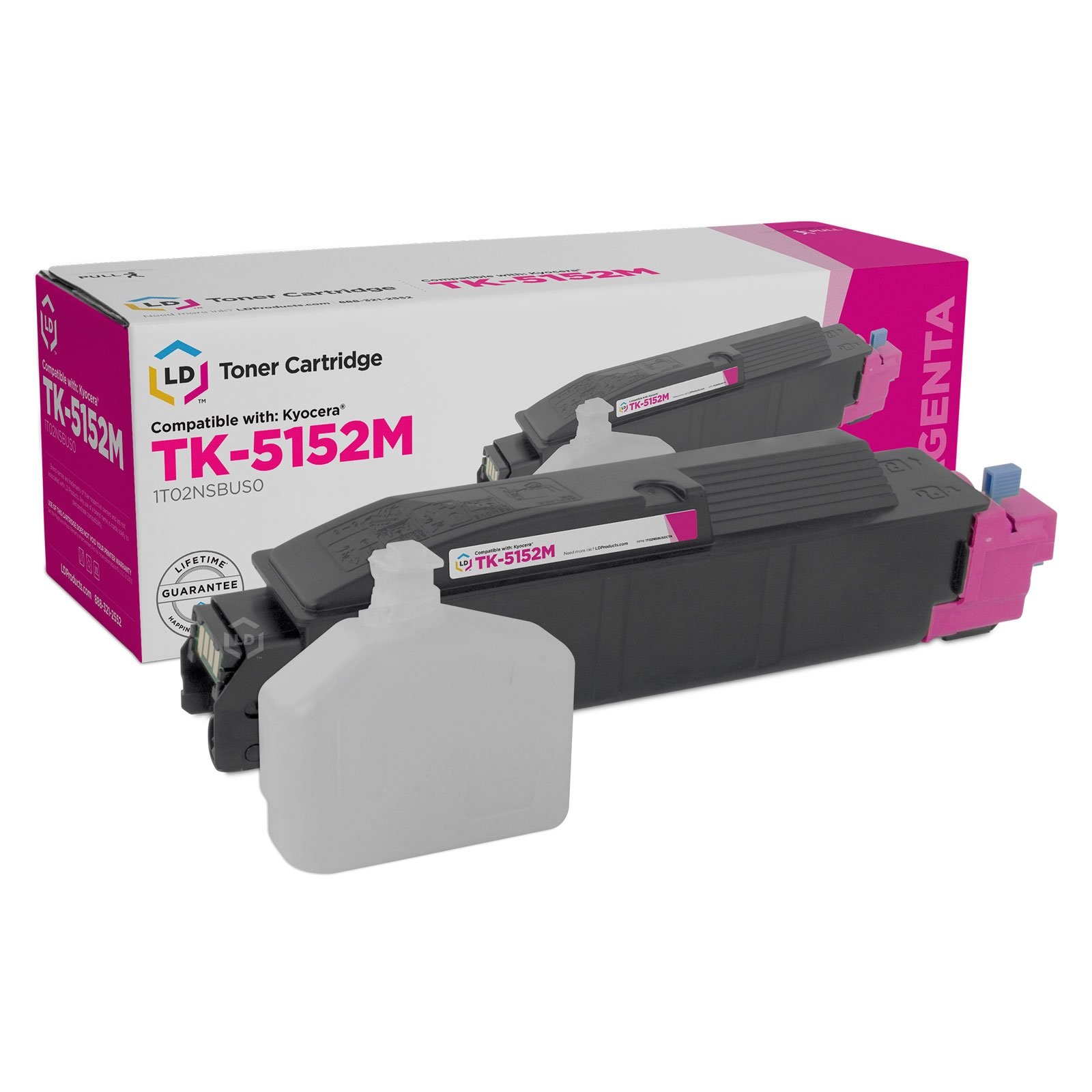LD Compatible Kyocera-Mita TK-5152M / 1T02NSBUS0 Magenta Toner Cartridge