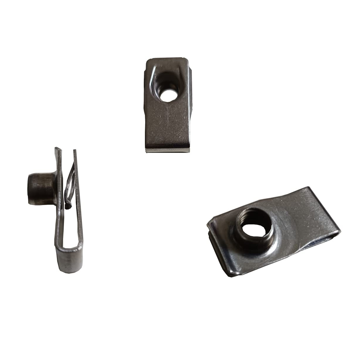 M8 Long Stainless Steel U Style ClipOn Nut UType Fasteners Hardware 20 PCS