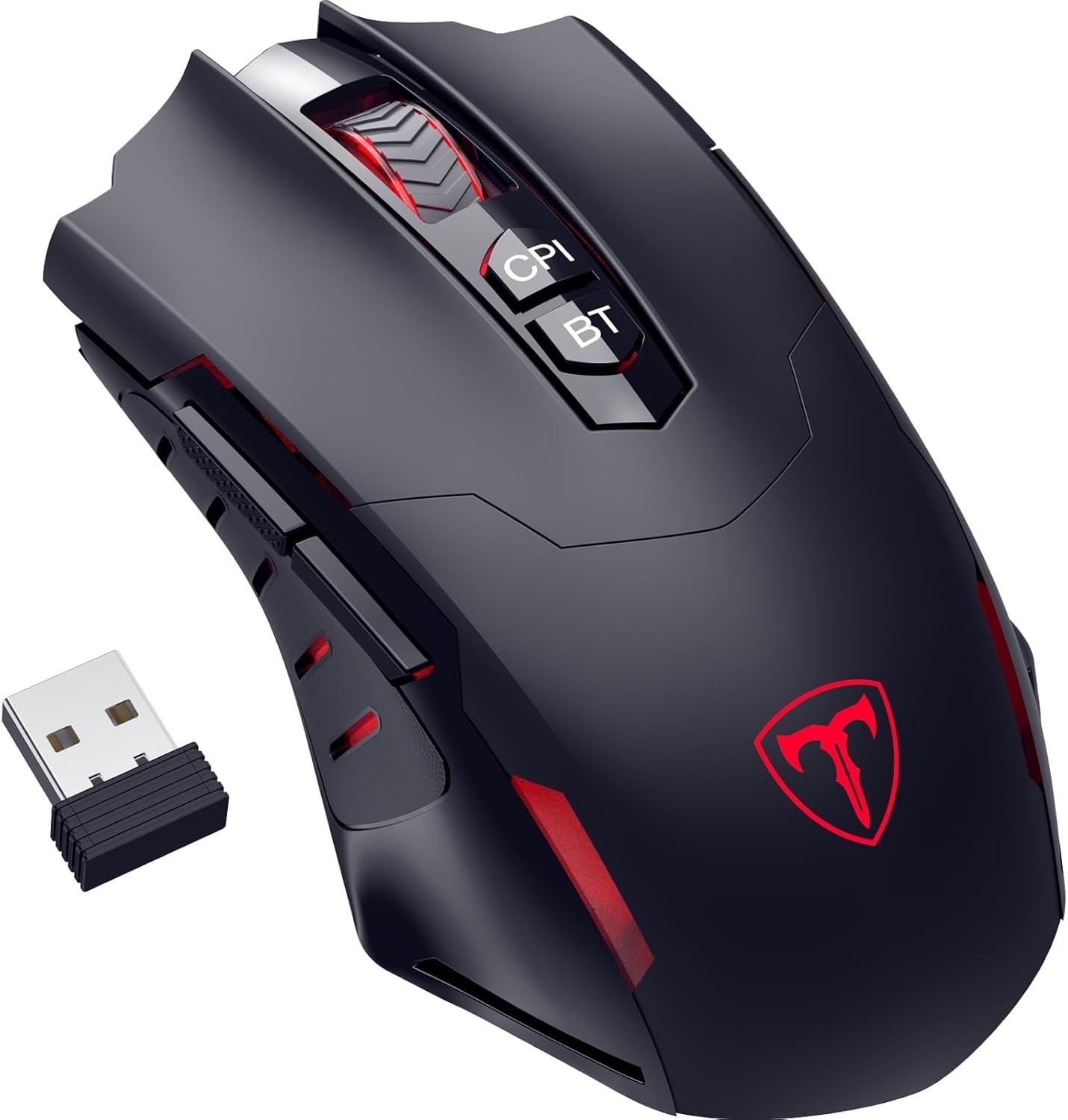 RisoPhy PC400 Wireless Gaming Mouse 8000 DPI 2.4G Bluetooth Dual Mode