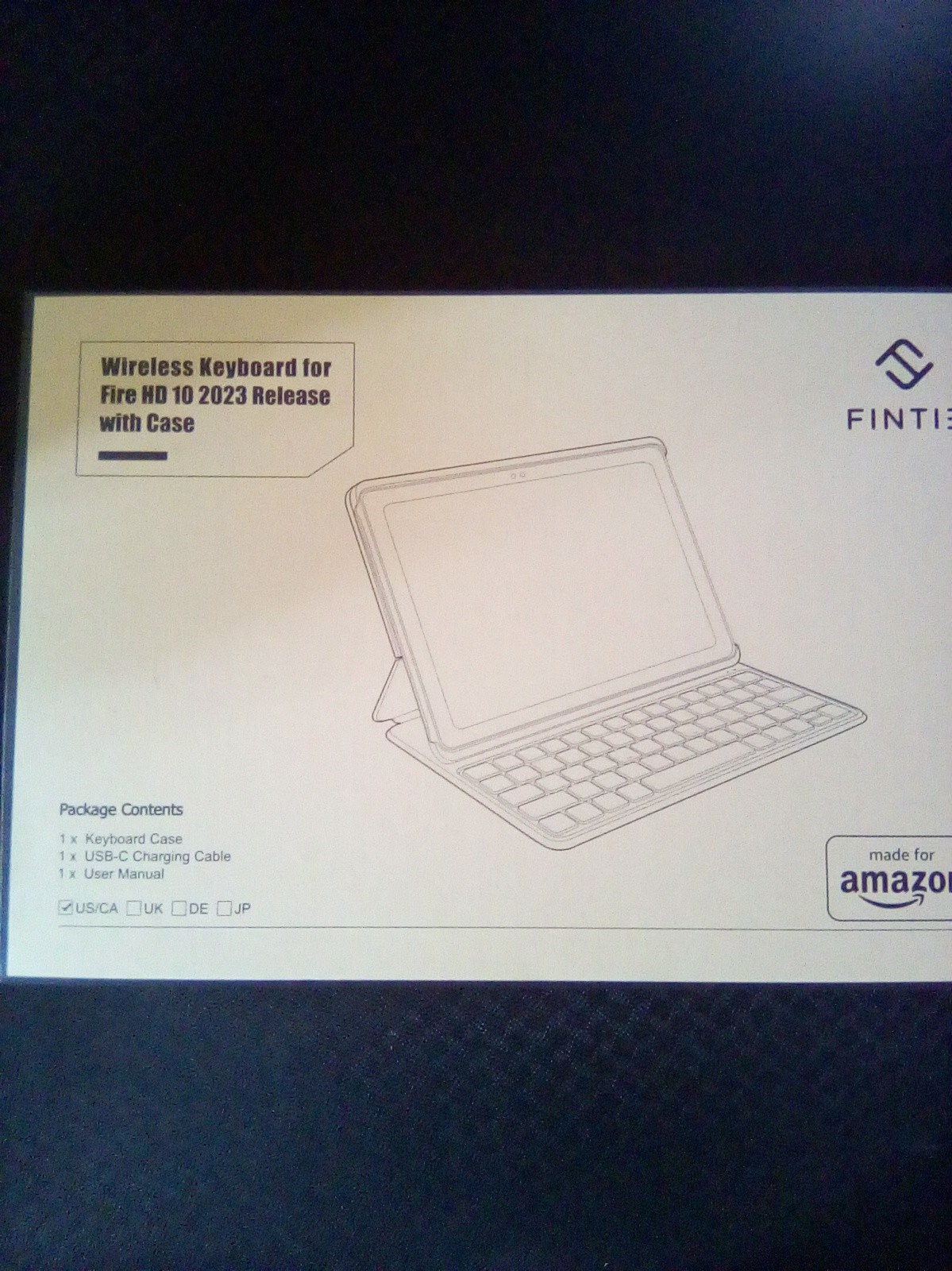 Fintie Wireless Keyboard for Fire HD 10 2023 Release with case