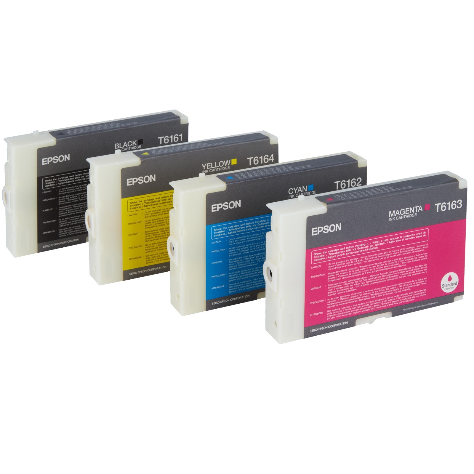 (4pcs)Genuine EPSON T6161/T6162/T6163/T6164 Printer Ink Cartridges