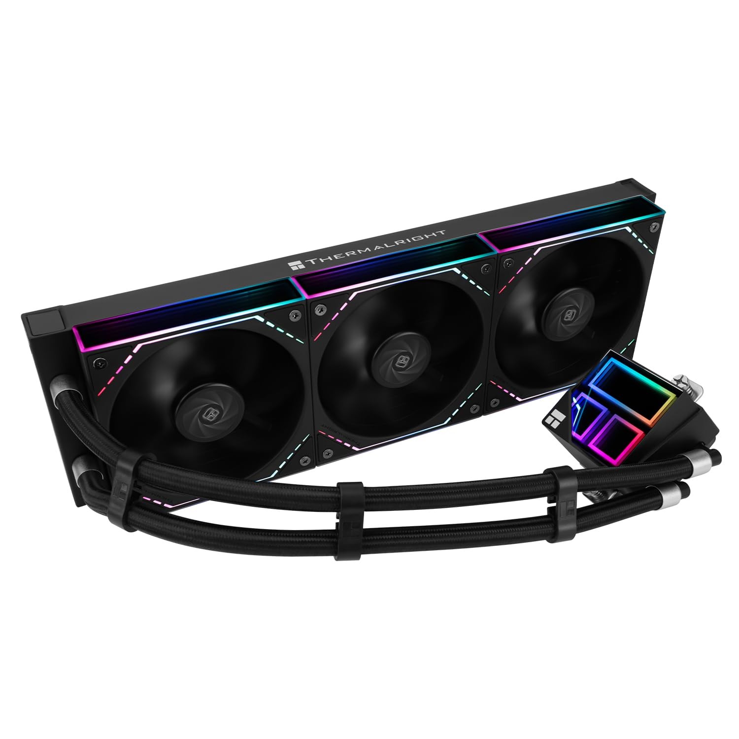 Thermalright Frozen Infinity 360 CPU Water Cooler,360 Aio CPU Cooler, Black