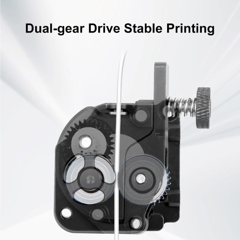 Advanced 3D Printer Extruder System High Efficiency Gearing Heat Resistant Motor