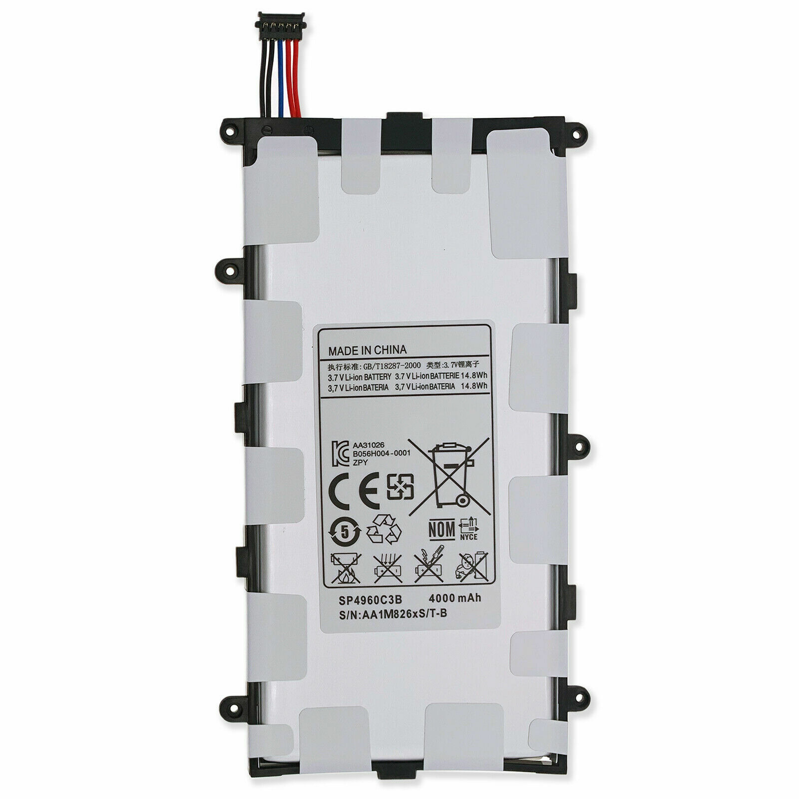 New Battery For Samsung Galaxy Tab 2 7.0 P3100 P6200 P3110 P3113 P3108 SP4960C3B