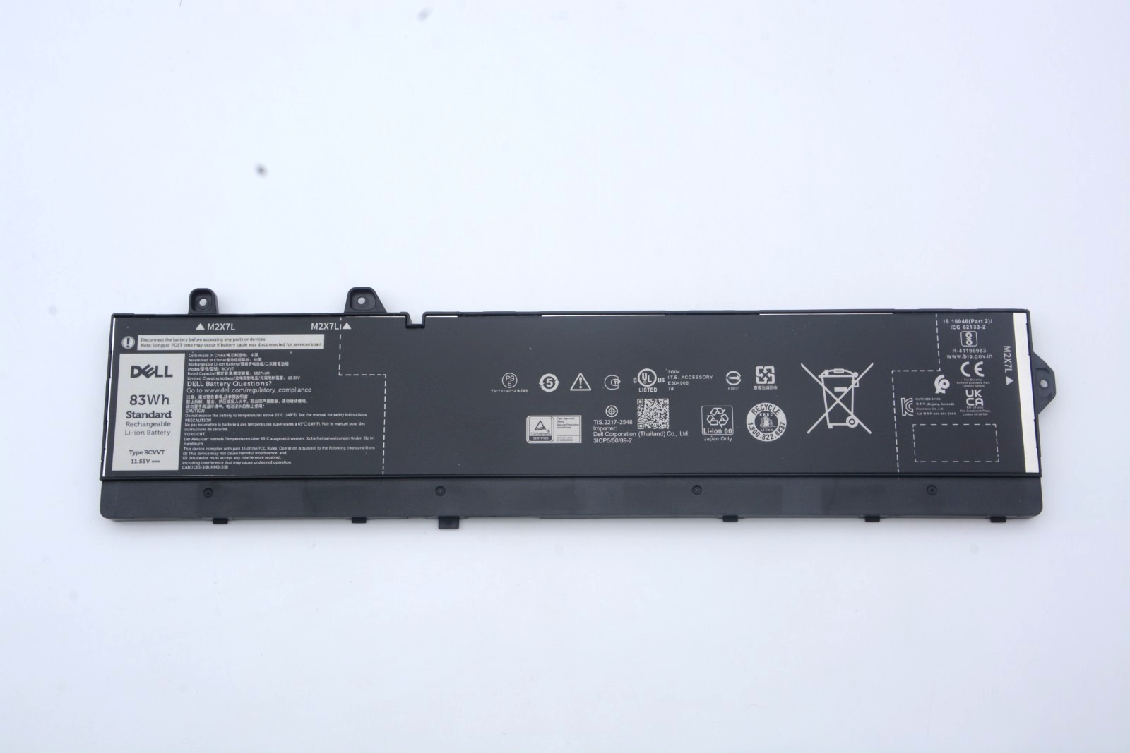 NEW Genuine 11.55V 83Wh RCVVT Battery For Dell Precision 7670 7680 7770 7780