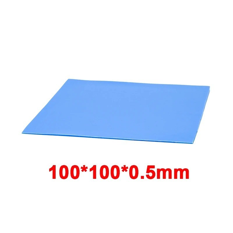 100 Pcs Blue Conductive Silicone Gelid Thermal Pad 100*100*0.5mm 100*100*1mm 