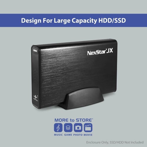 Vantec NST-358SU3-BK NexStar JX 3.5inch/2.5inch USB3.2 SATA3 eSATA Enclosure