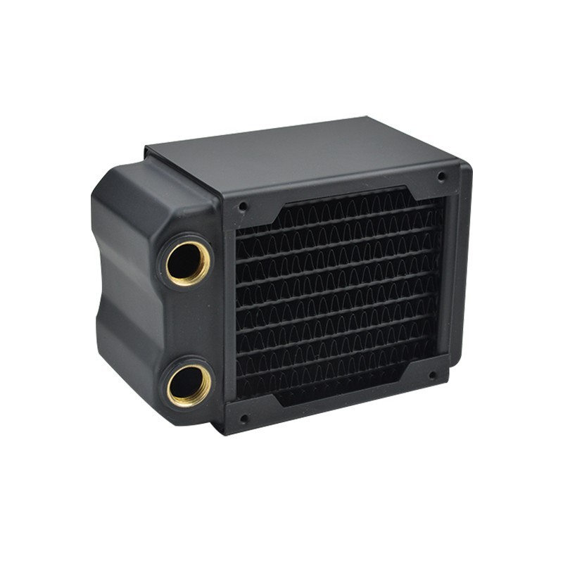 Ococoo 80mm Full Copper Radiator G1/4" Thread for PC Water Cooling SFF ITX Case