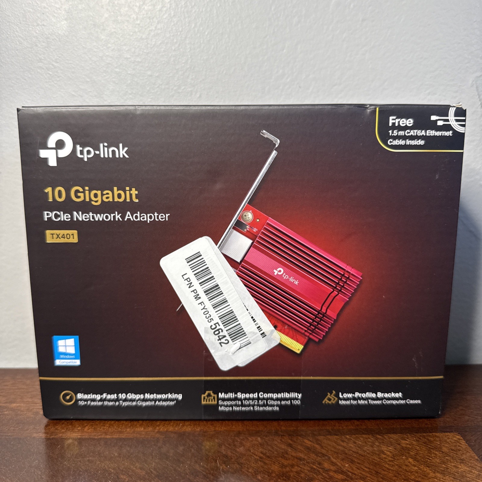 TP-Link 10 Gigabit PCIe Network Adapter Card TX401 New/Open Box