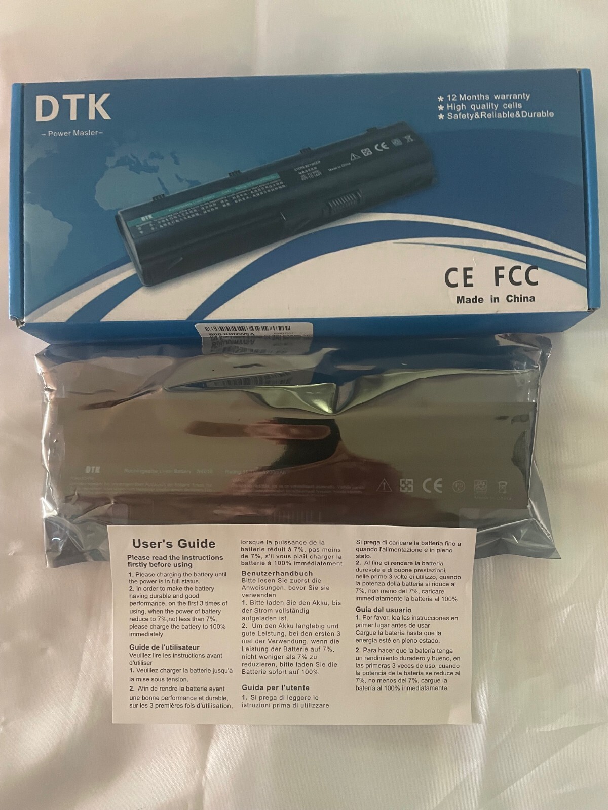 DTK Power Master Computer Battery Replacement- DE N4010-6 NEW