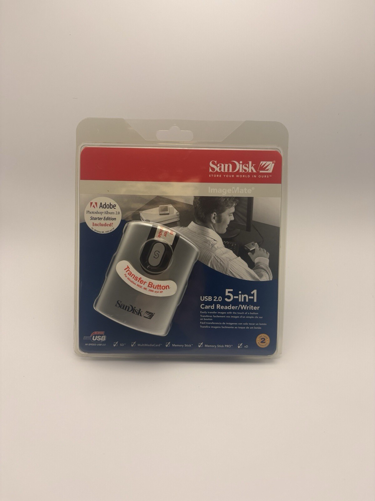 SanDisk USB 2.0 5-in-1 Card Reader Writer