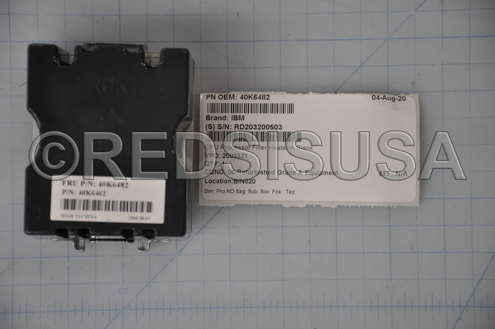 IBM System xSeries 346/226 CPU Processor Filler Heatsink Blank Grade A 40K6482