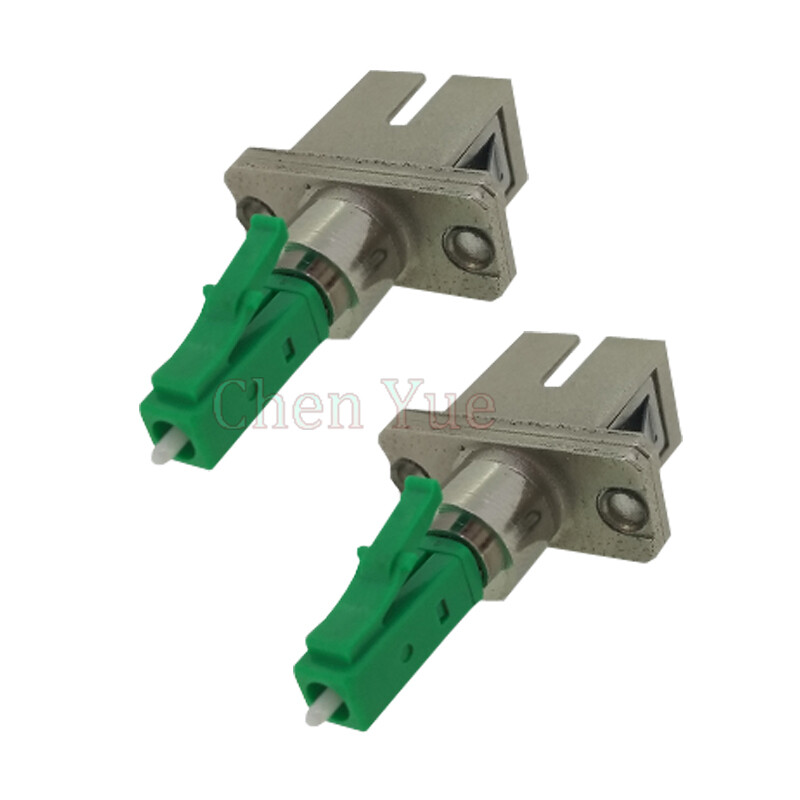 2pcs LC APC Male to SC Female Fiber Optic Adapter LC-SC Hybrid Optical Adaptor