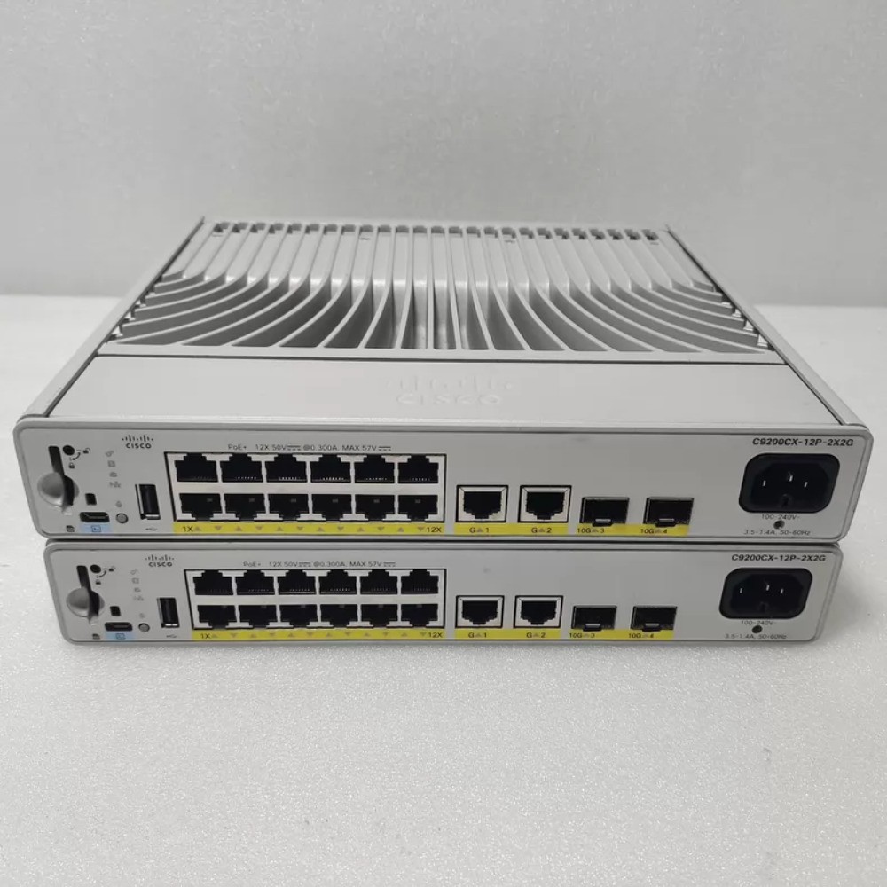 Cisco C9200CX-12P-2X2G-E Managed Gigabit Ethernet 10/100/1000 Network Switch