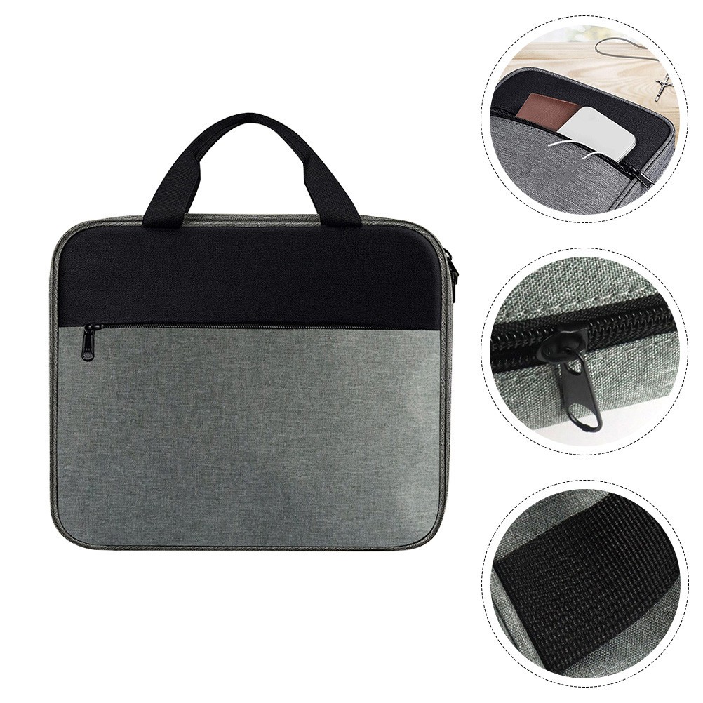 Household Tablet Bag Book Cover with Zipper Journaling Supplies Case