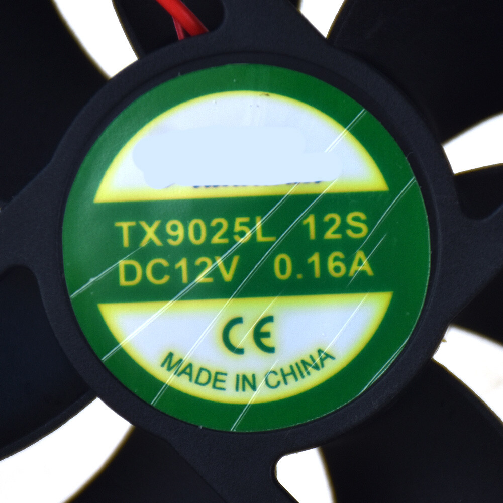 Qty:1pc Cooling Fan 2Pin For Tianxuan TX9025L12S 90*90*25mm 12V 0.16A