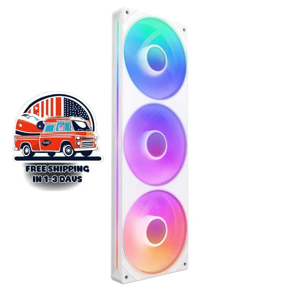 Unidad de ventilador de un solo marco con 3 ventiladores RGB de 120 mm US NUEVO