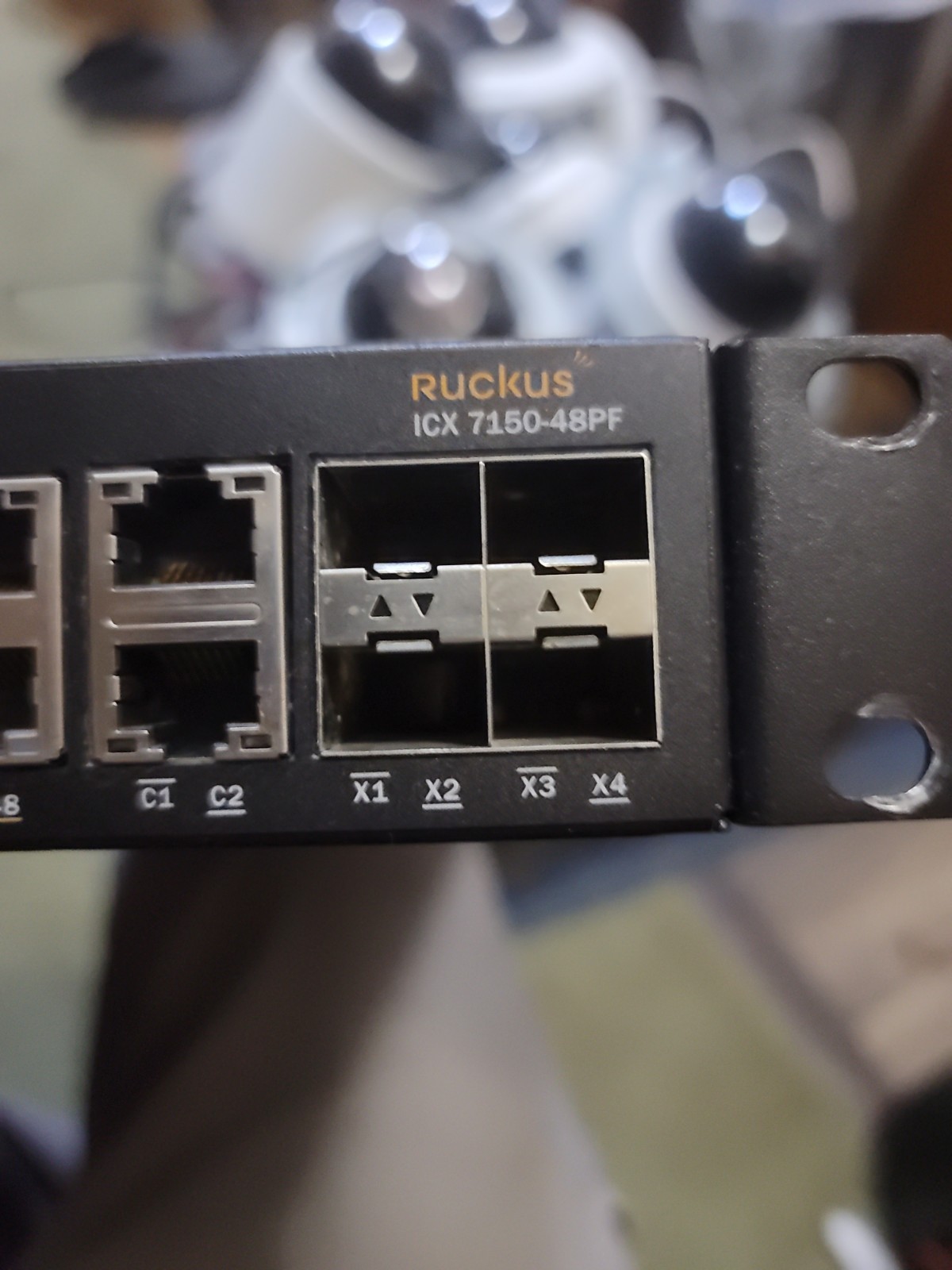 Ruckus ICX 7150-48PF-2X10G 48-Port PoE+ 2x 10GbE+ Ports Ethernet Switch w/ Cord
