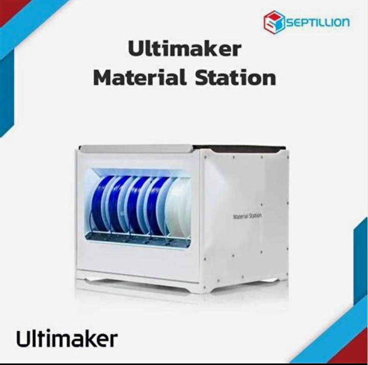 Ultimaker S5 Material Station for Ultimaker S5 3D Printer White/Black