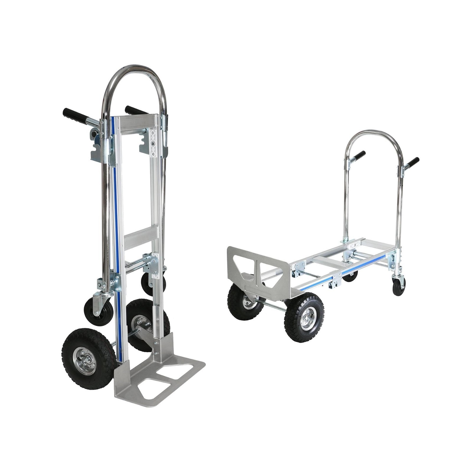 Heavy Duty Convertible Hand Truck, 2 in 1 Folding Dolly 800 LBS Capacity Indu...