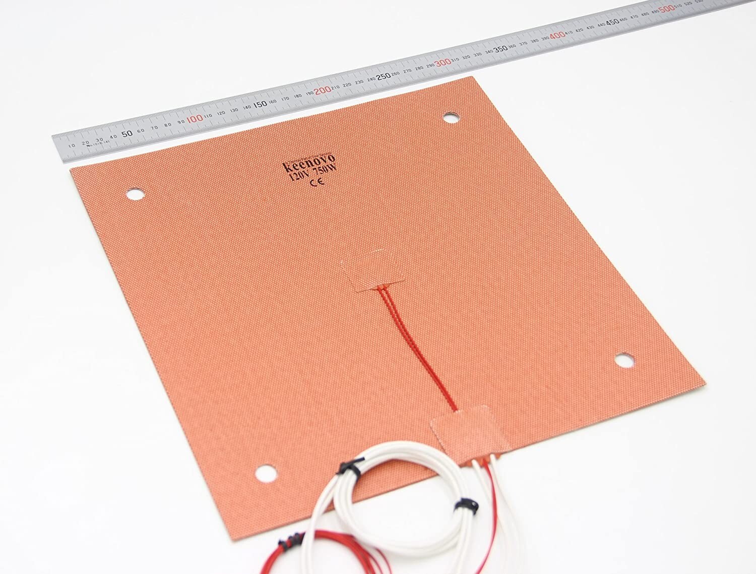 KEENOVO Silicone Heater 310x310mm 120V Creality CR-10 3D Printer Bed w/ Holes