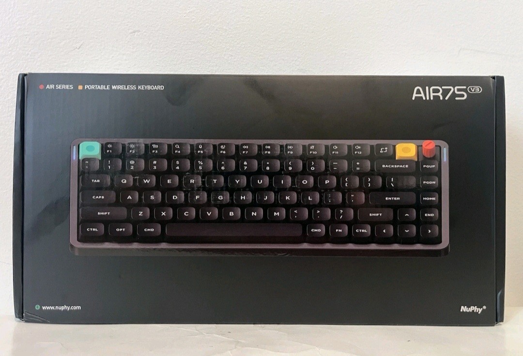 NuPhy Air75 V3 Wireless Mechanical Keyboard Low Profile Hot-Swap 75% 84 Keys NEW