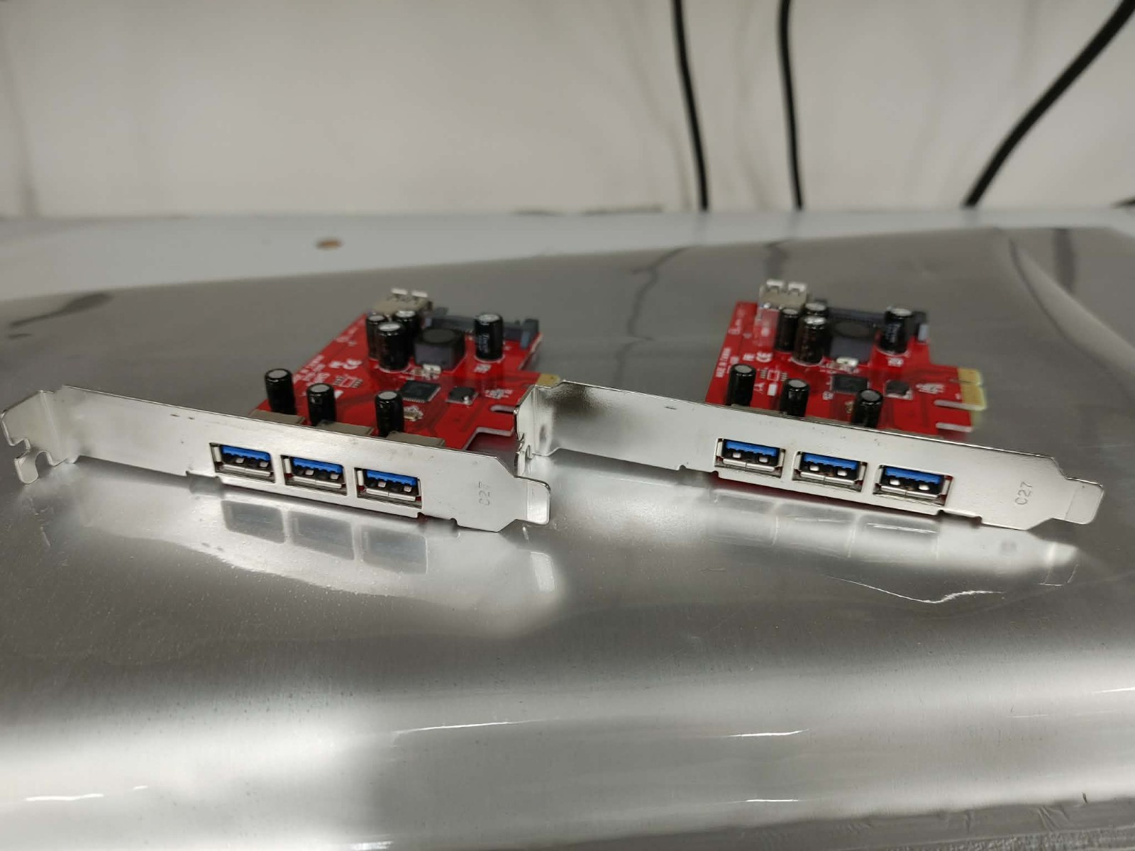 lot of 2 PEXUSB3S4 StarTech 4 Port SuperSpeed USB 3.0 AdapterFull Height Bracket