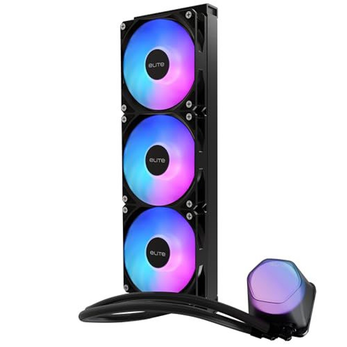 Cooler Master EliteLiquid 360 AIO CPU Liquid Cooler 3x120mm ARGB Fans New