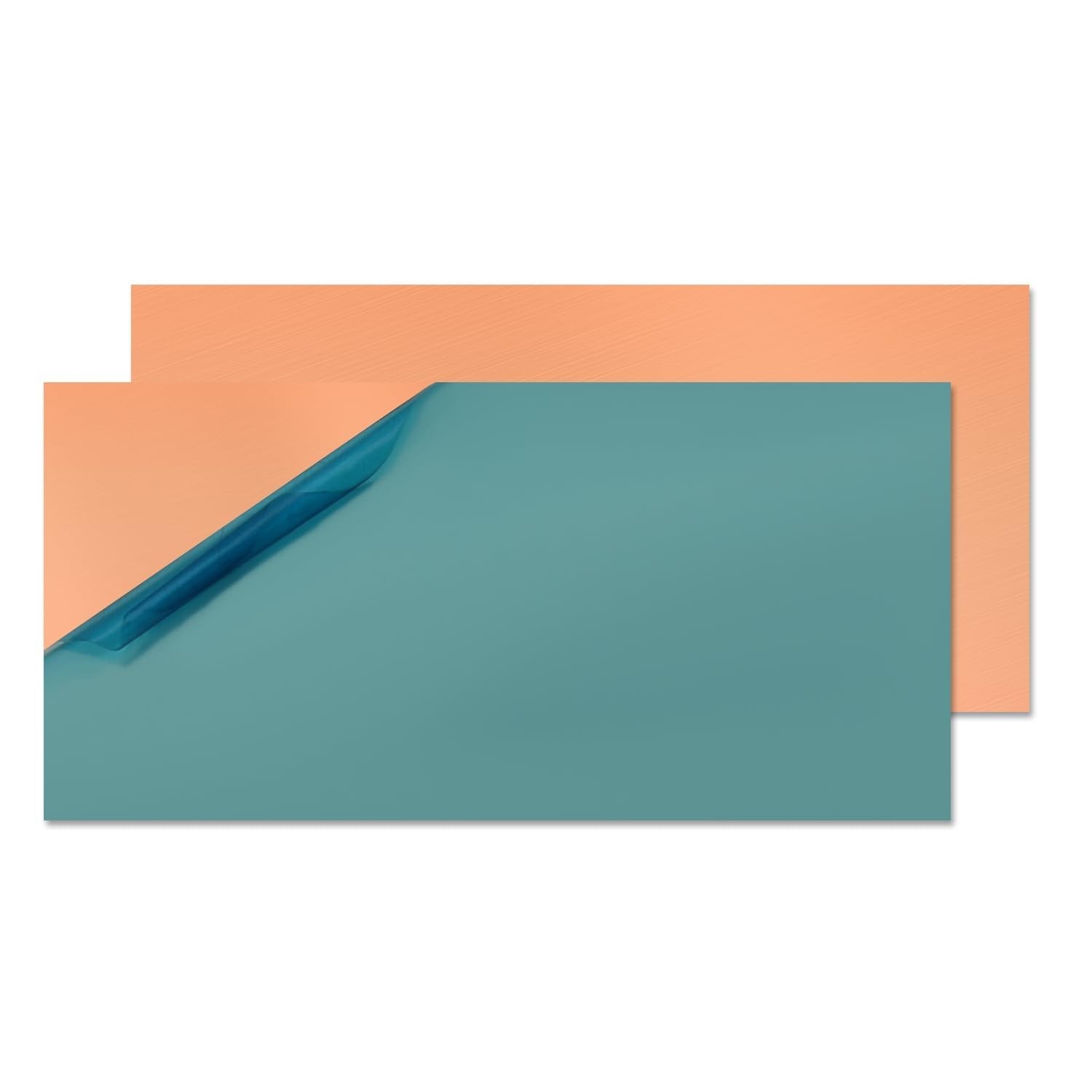Copper Sheet Metal, 2" x 4" 18 Gauge (1mm Thick) Copper Plate, 99.9% Pure Cop...