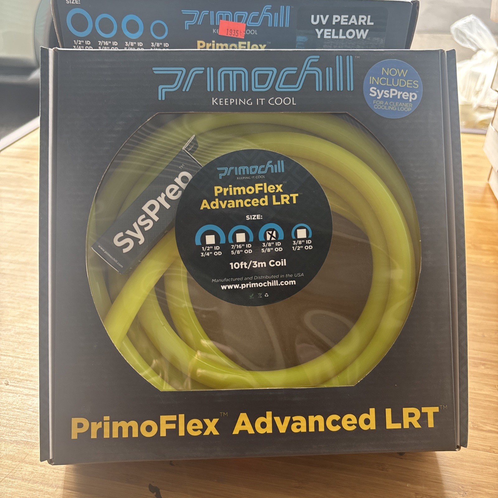 UV Pearl Yellow PrimoFlex Advanced LRT Tubing 3/8" ID x 5/8" OD 10 Ft/3m Coil