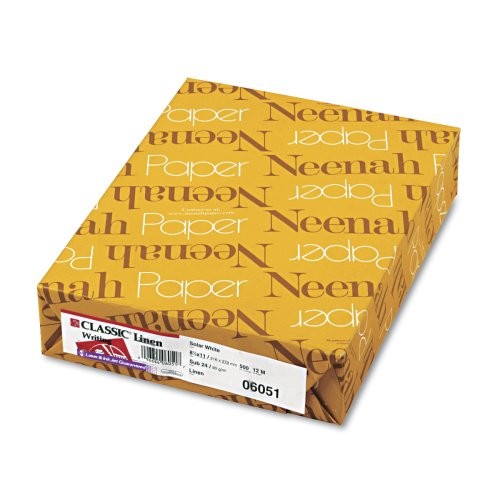 Neenah Paper 06051 Classic Copy Paper 8.5x11 Linen 500 Sheets