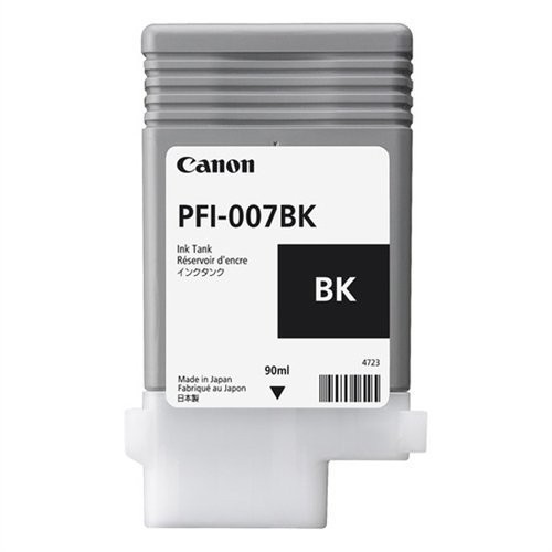 Canon PFI-007BK Original Ink Cartridge - Black (2143c001aa)
