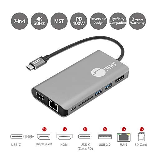 SIIG USB-C MST Video with Hub (judk0f11s1)