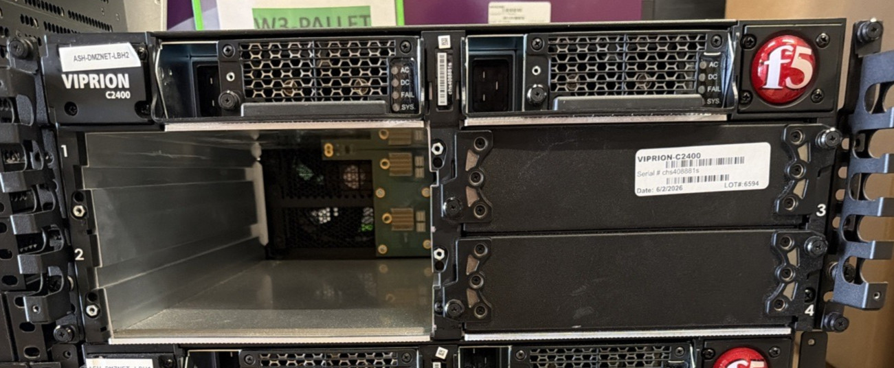 F5 Viprion C2400 4-Slot Blade Chassis With 2x PSU