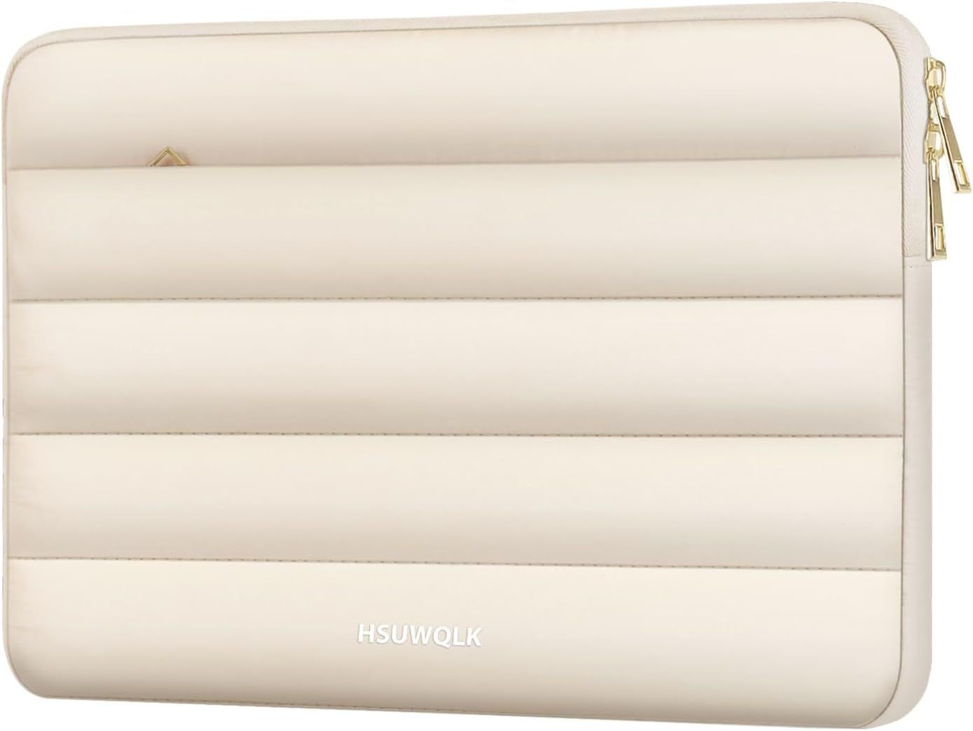 Laptop Case 13.3 inch, 13-13.3 inch Puffy Laptop Sleeve Bag in Sand Color