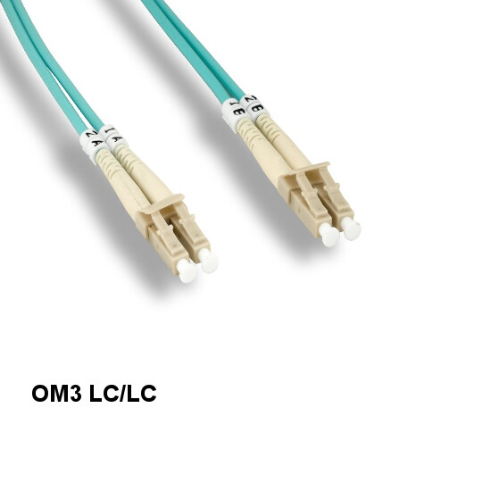 10PCS Kentek 3m OM3 LC to LC 10Gb Multi-Mode Fiber Optic Cable 50/125 Duplex