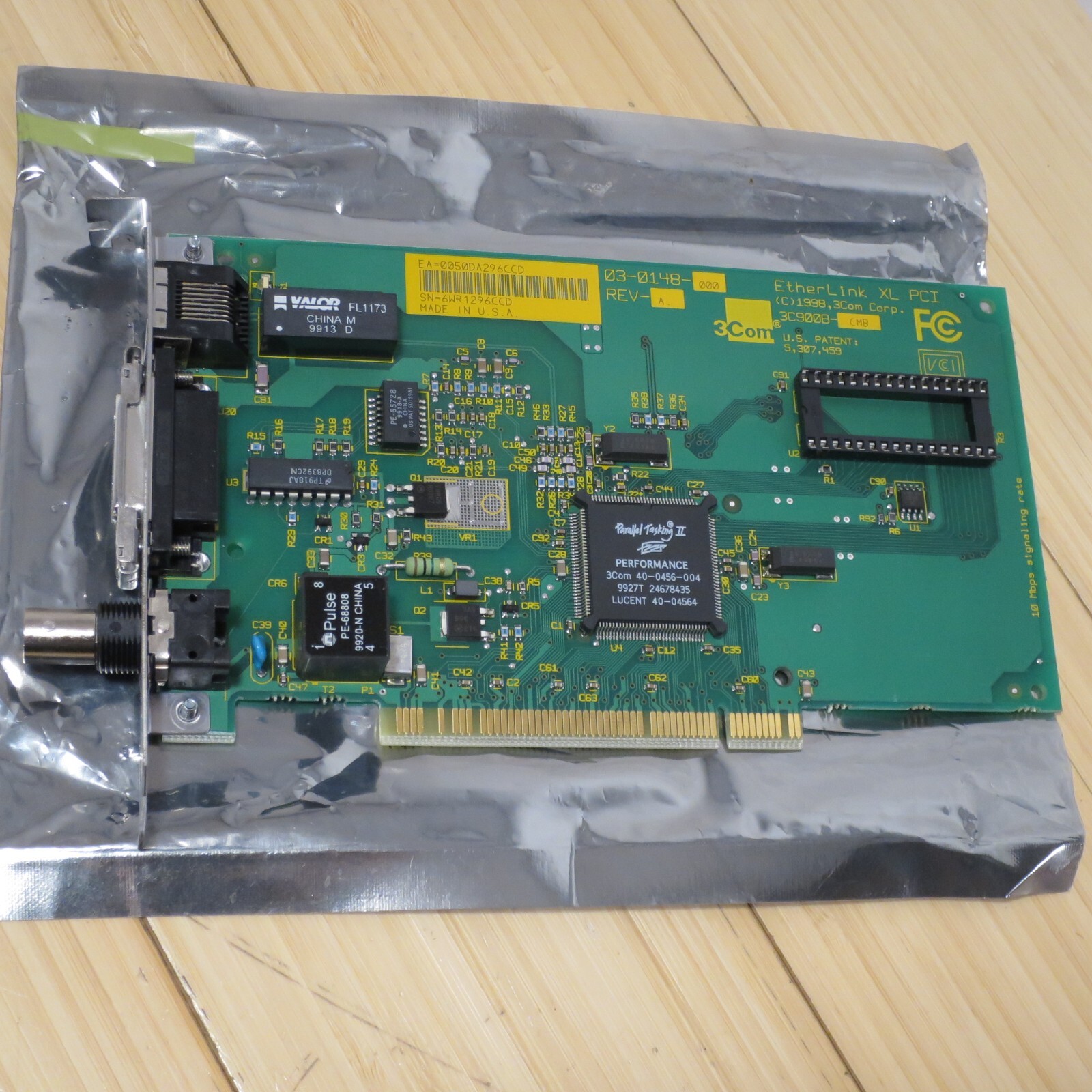 3COM EtherLink XL PCI 3C900B-CMB Ethernet Network Card 03-148-000 Rev A